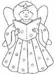 Dibujos �ngeles de Navidad