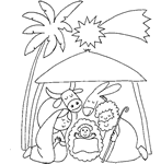 Dibujos Pesebre de Navidad