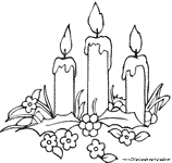 Dibujos de Navidad vela